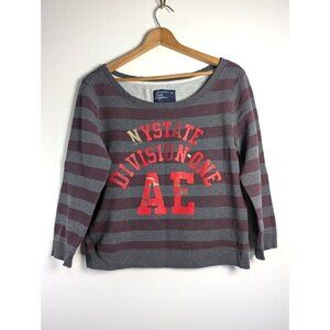 Vintage American Eagle Shirt Women's Size XL Spellout Y2K Long Sleeve Streetwear